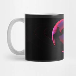 The Digital Marble on Black Mug